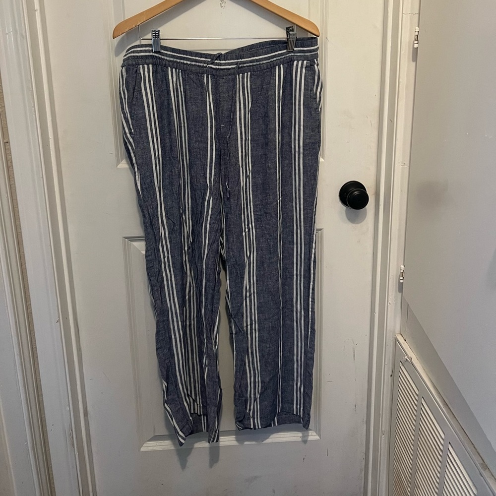 Old navy Linen Pants Sz large Gently Used